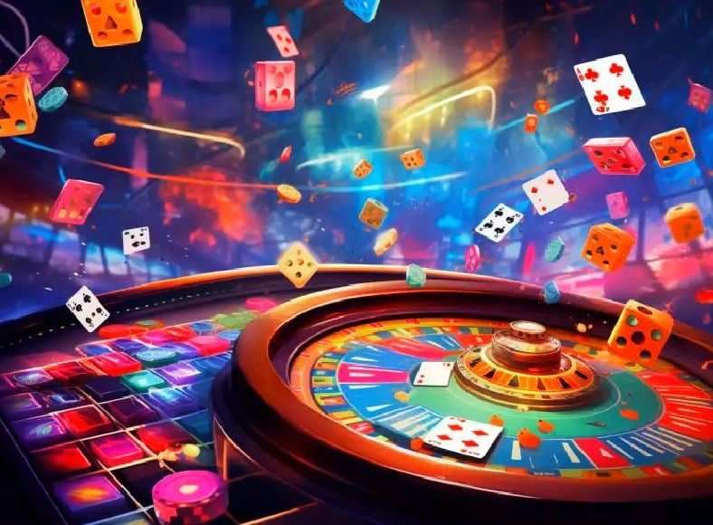 Responsible gaming notice beside bd786 fruit slot games for adults only